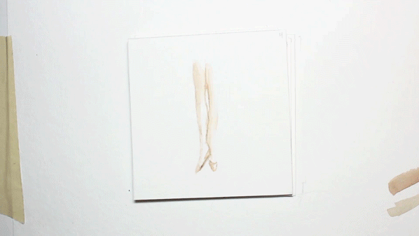 Stop motion watercolor animation 