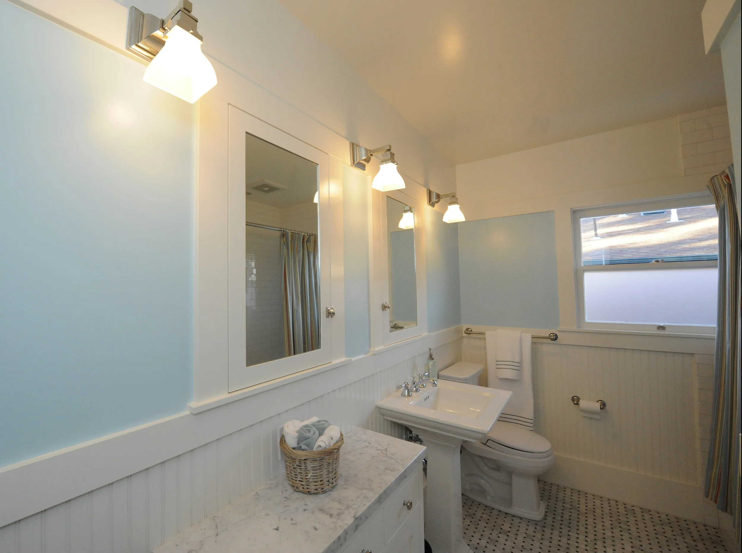 Berkeley Brown Shingle Guest Bathroom