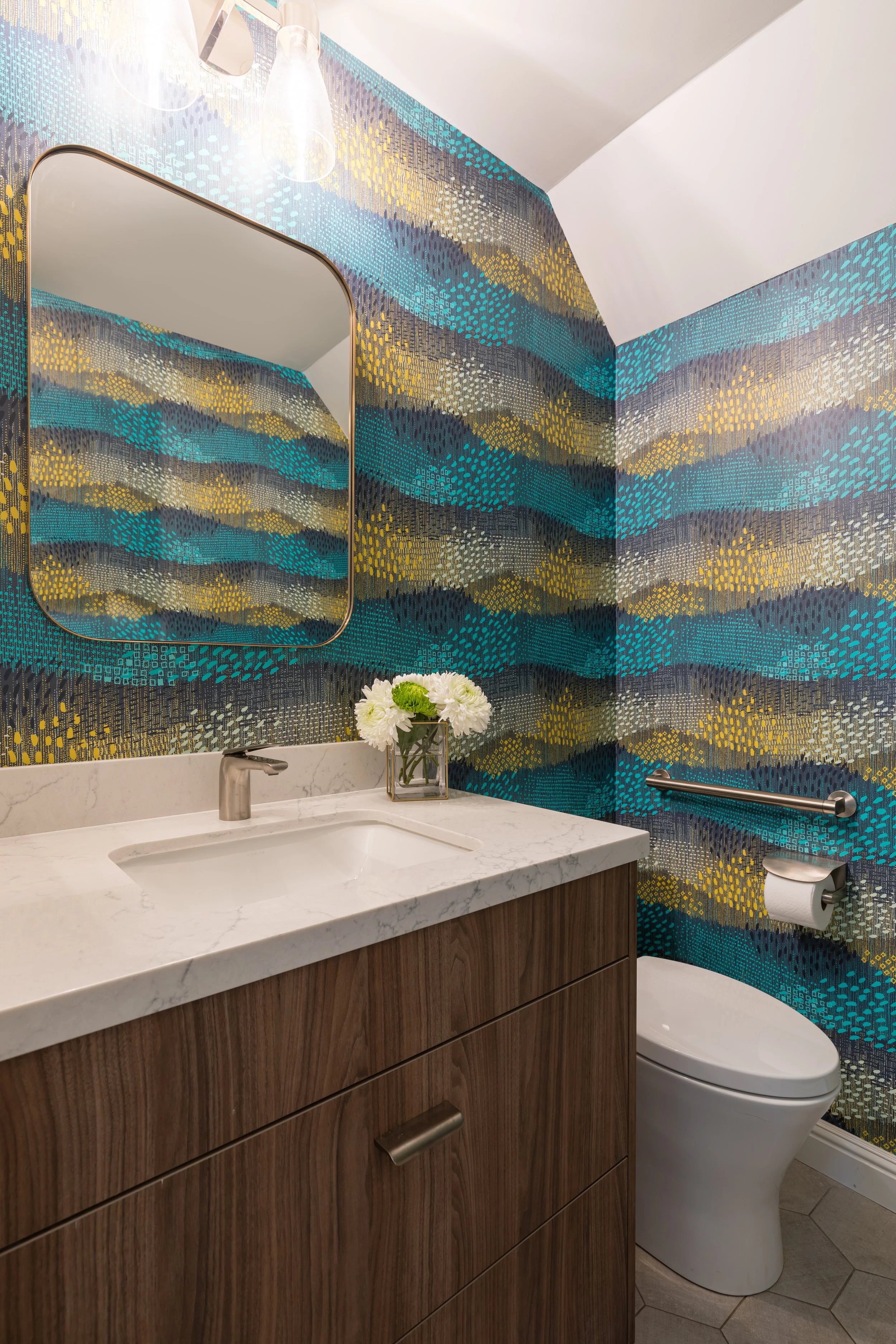 Campbell Contemporary Condo Powder Room