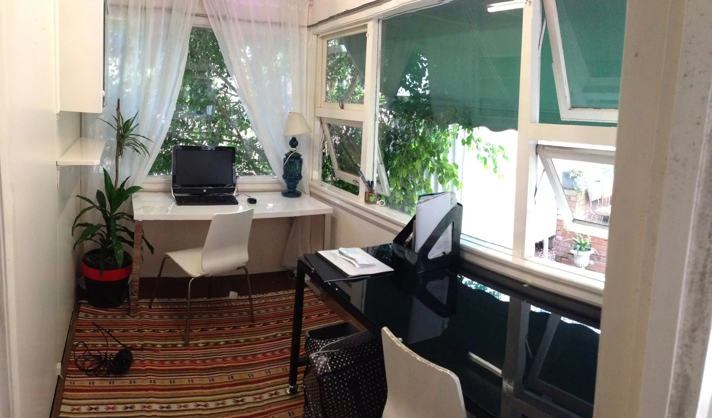 Before the client properly moved in to the space and the filing cabinets were installed! 