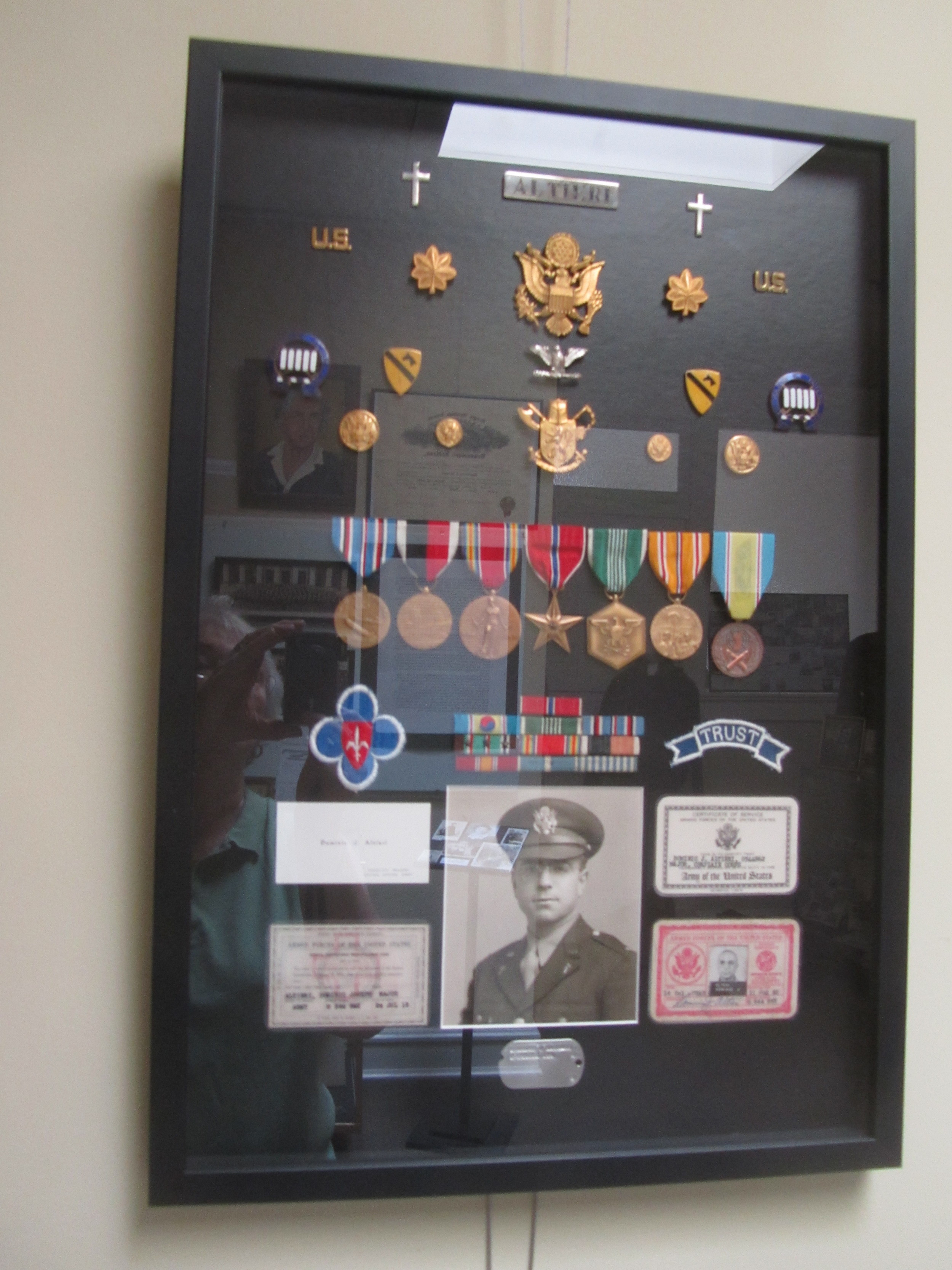  ​Just a few of the many medals Rev. Altieri received in service to both America and to mankind during his time in the Army. 