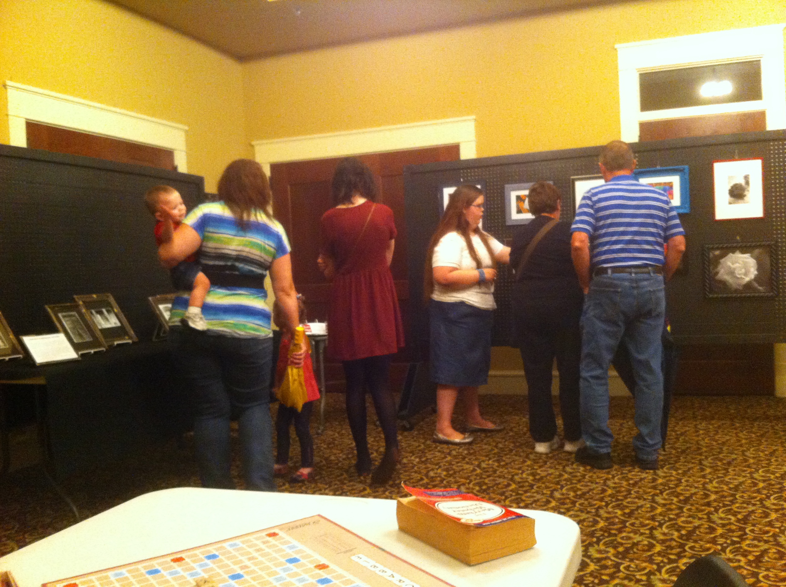  Even though it was a rainy night, the gallery walk attendance at the museum was about 70 people. 