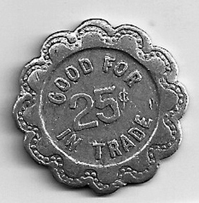 Coin tokens were given at the Holland store and used to acquire merchandise.