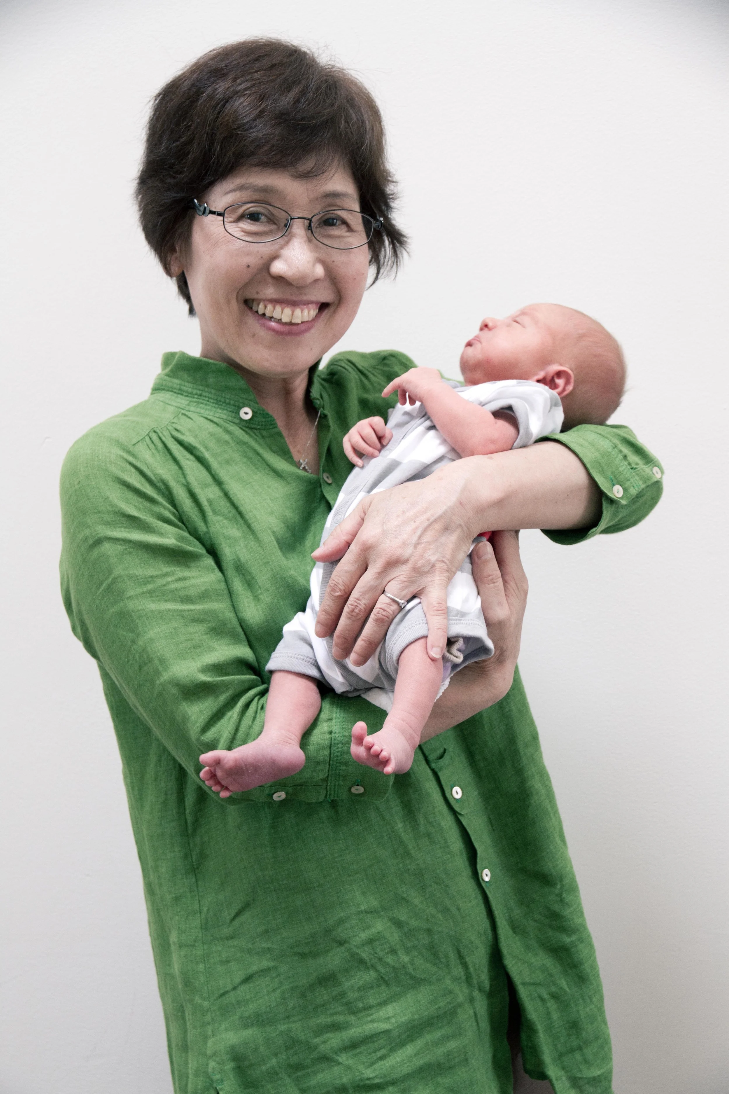 A very happy grandmother