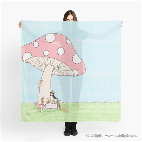 Under The Mushroom, scarf