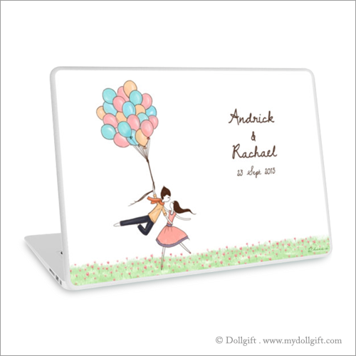 Sweet Adventure (personalised), laptop skin