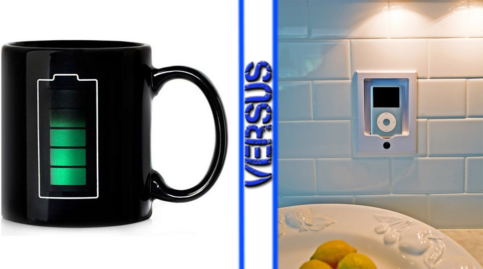 Coffee Thermometer Mug vs Ipod Wireless Speaker System