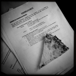 Day 1 - unemployment paperwork and cold pizza