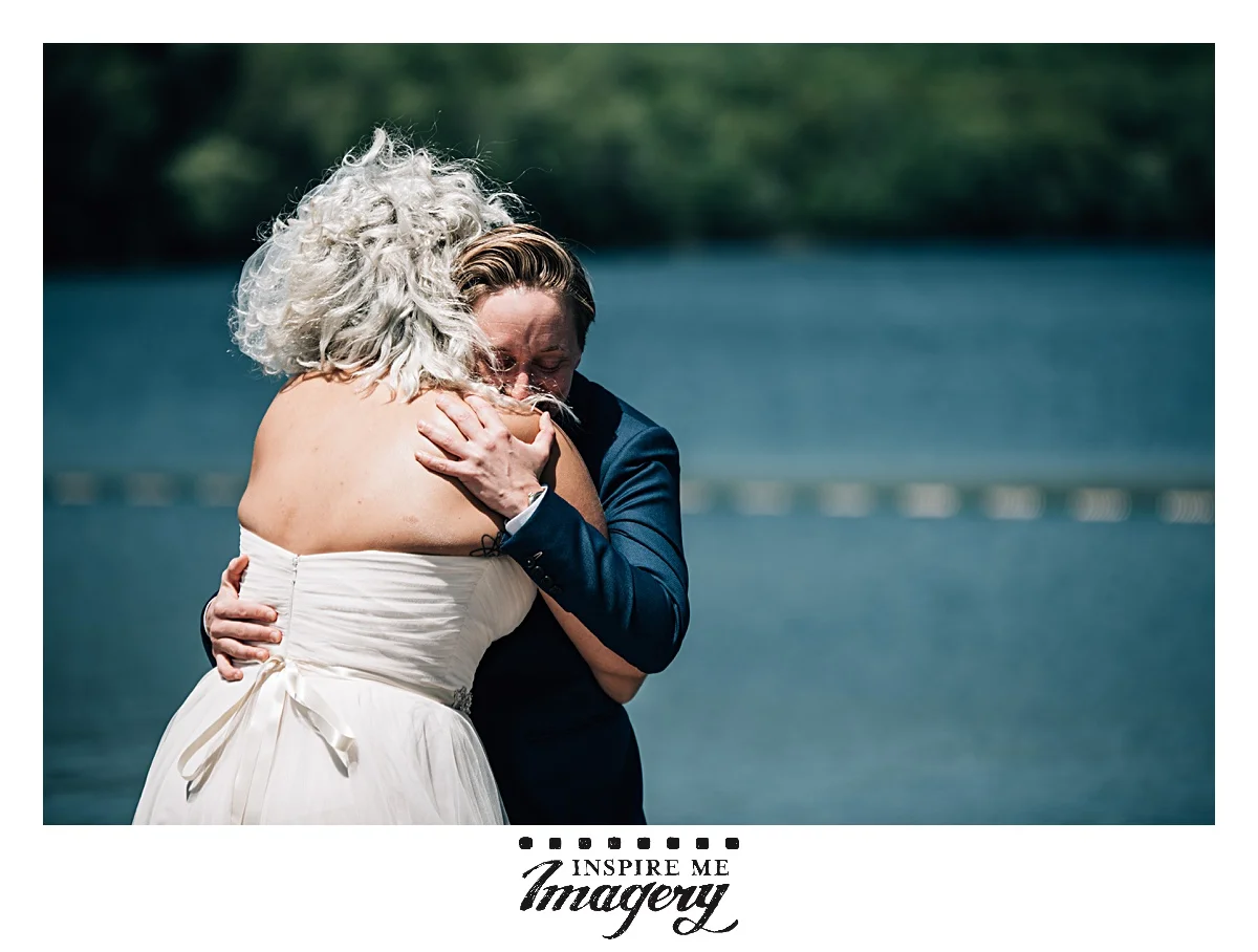 The wedding day was filled with laughs and smiles, and that almost makes the intimate and emotional moments all the more powerful. The rawness of emotion in this shot during the first look is everything. 