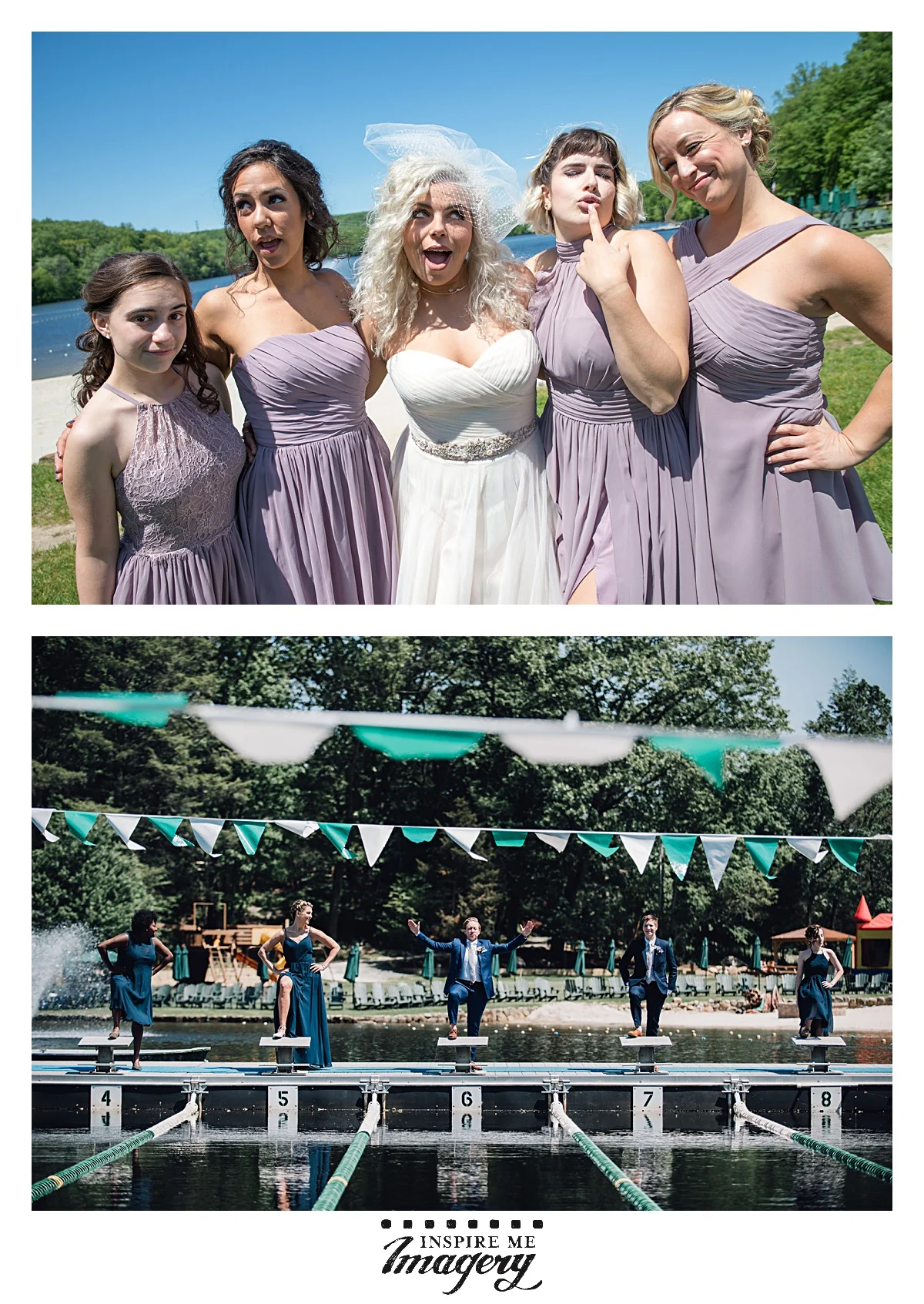 The wedding party was a great group of people, and don't you love the colors of the bridesmaid dresses? The pinks and blues complimented each other so well.
