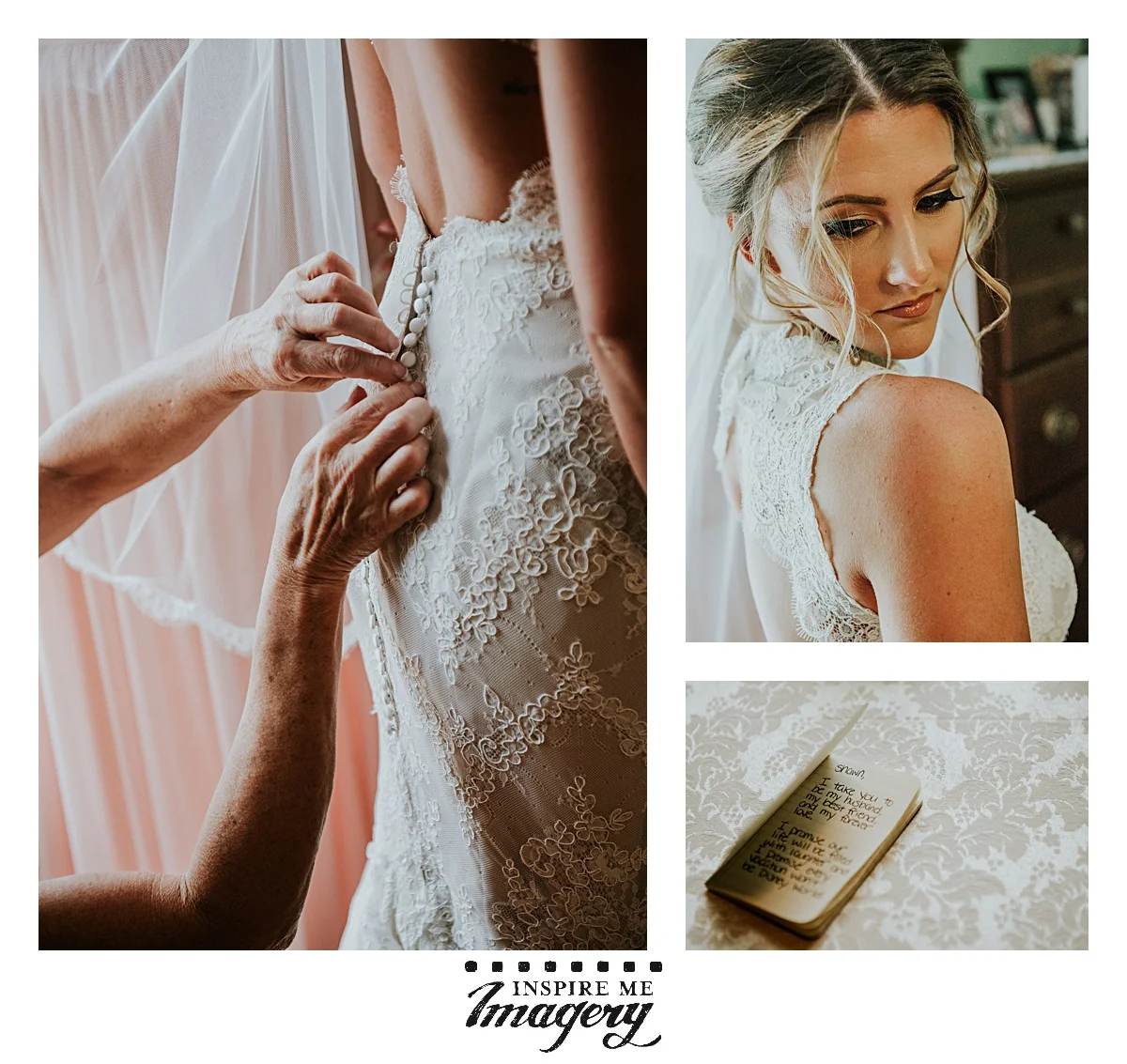 Beautiful light, beautiful bride, beautiful wedding gown, beautiful vows.