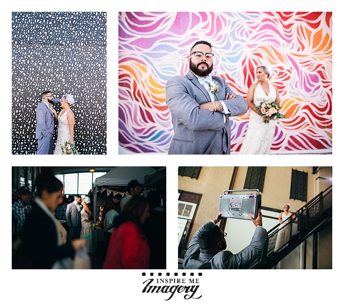 After doing some portraits in front of the colorful murals, we popped inside the Convention Center for a few quick portraits.