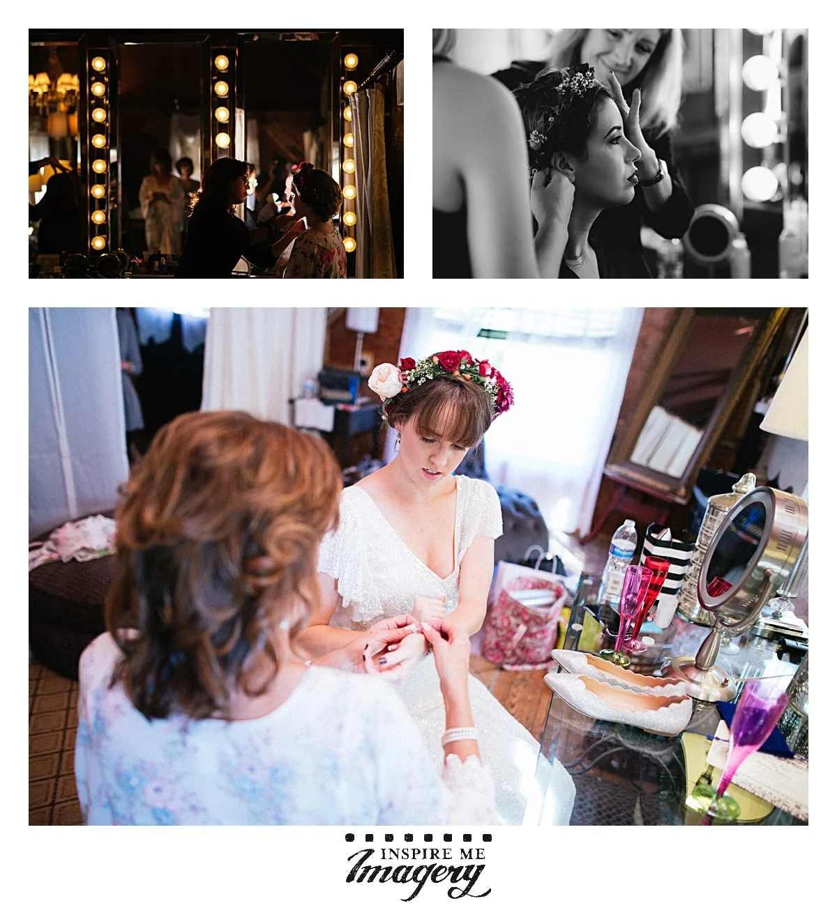 The Loft at Jack's Barn has an awesome area for getting ready on the wedding day.