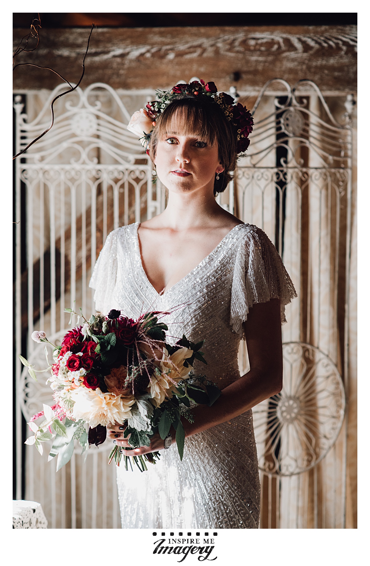 This bride is just so beautiful. Every time I see this portrait, the first word that comes to mind is "ethereal."