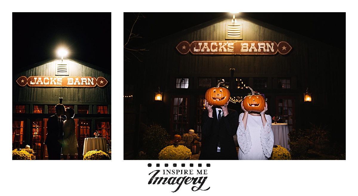 We love to sneak away for just a few minutes during the reception for some night portraits.