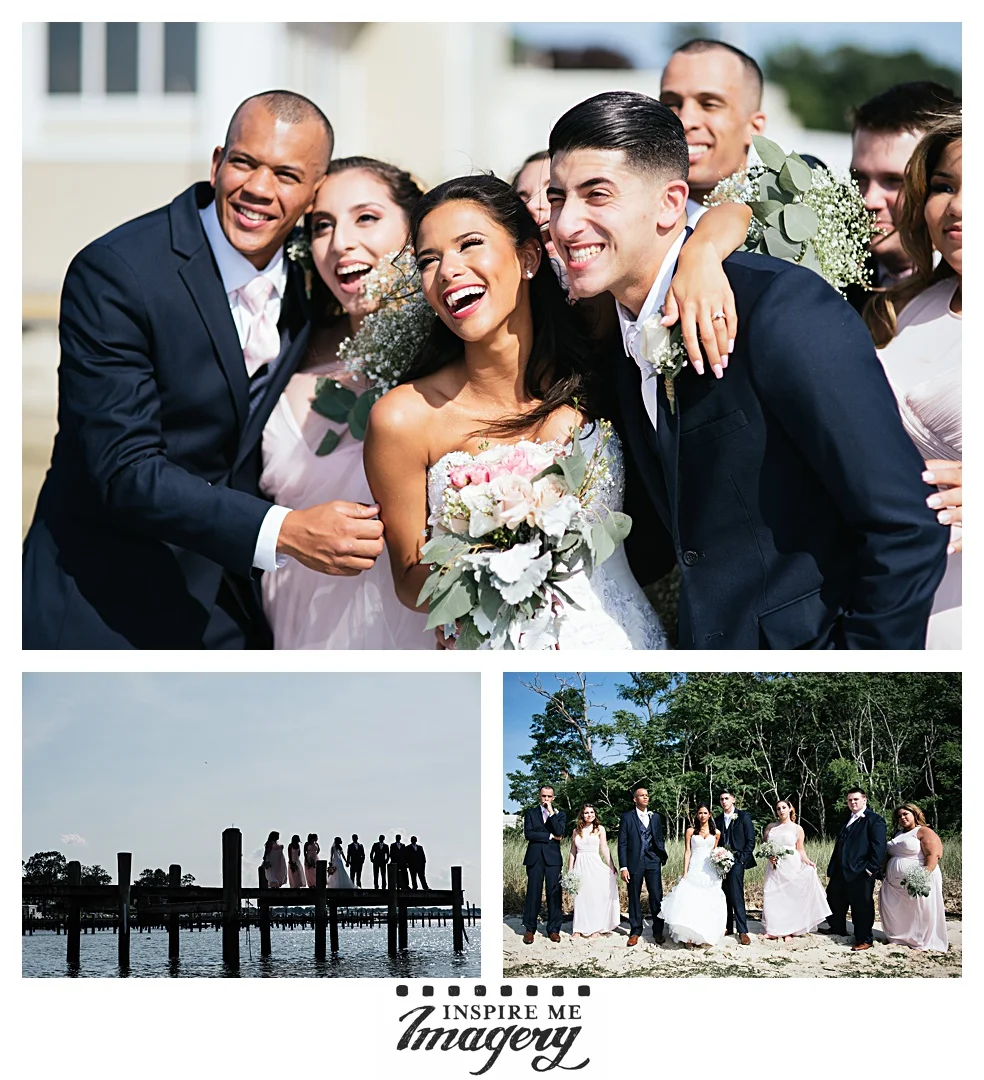 This was an awesome wedding party. They laughed all day long.