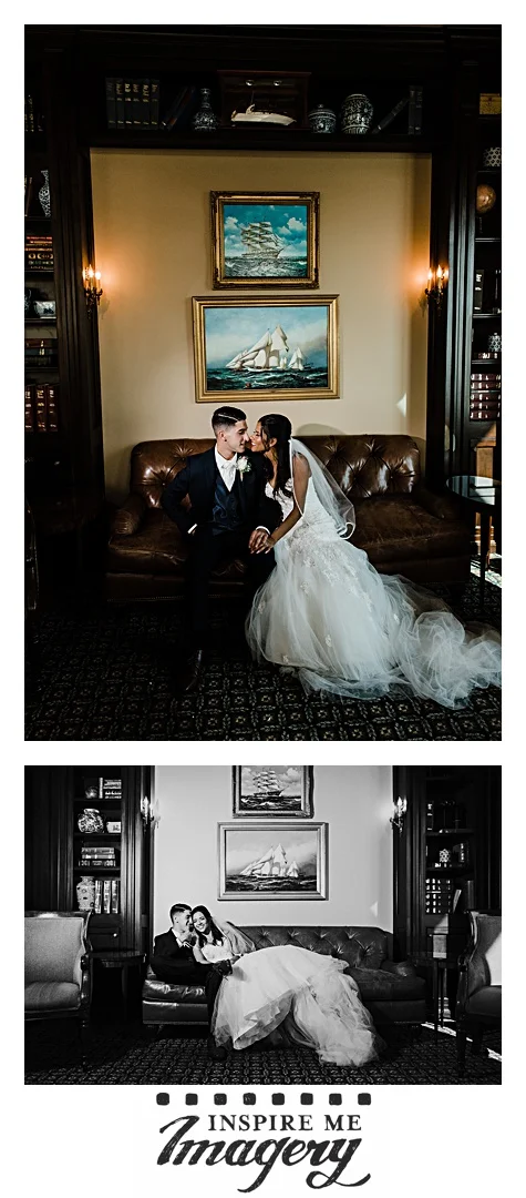 There is a beautiful little nook at Clarks Landing Yacht Club with gorgeous furniture and books, and we knew we had to take a few portraits there.