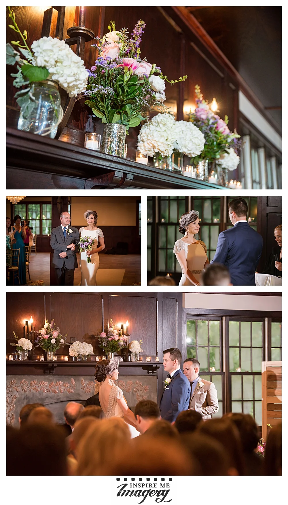 The ceremony room was beautiful, and the flowers and candle light gave the softest, romantic atmosphere to the ceremony.