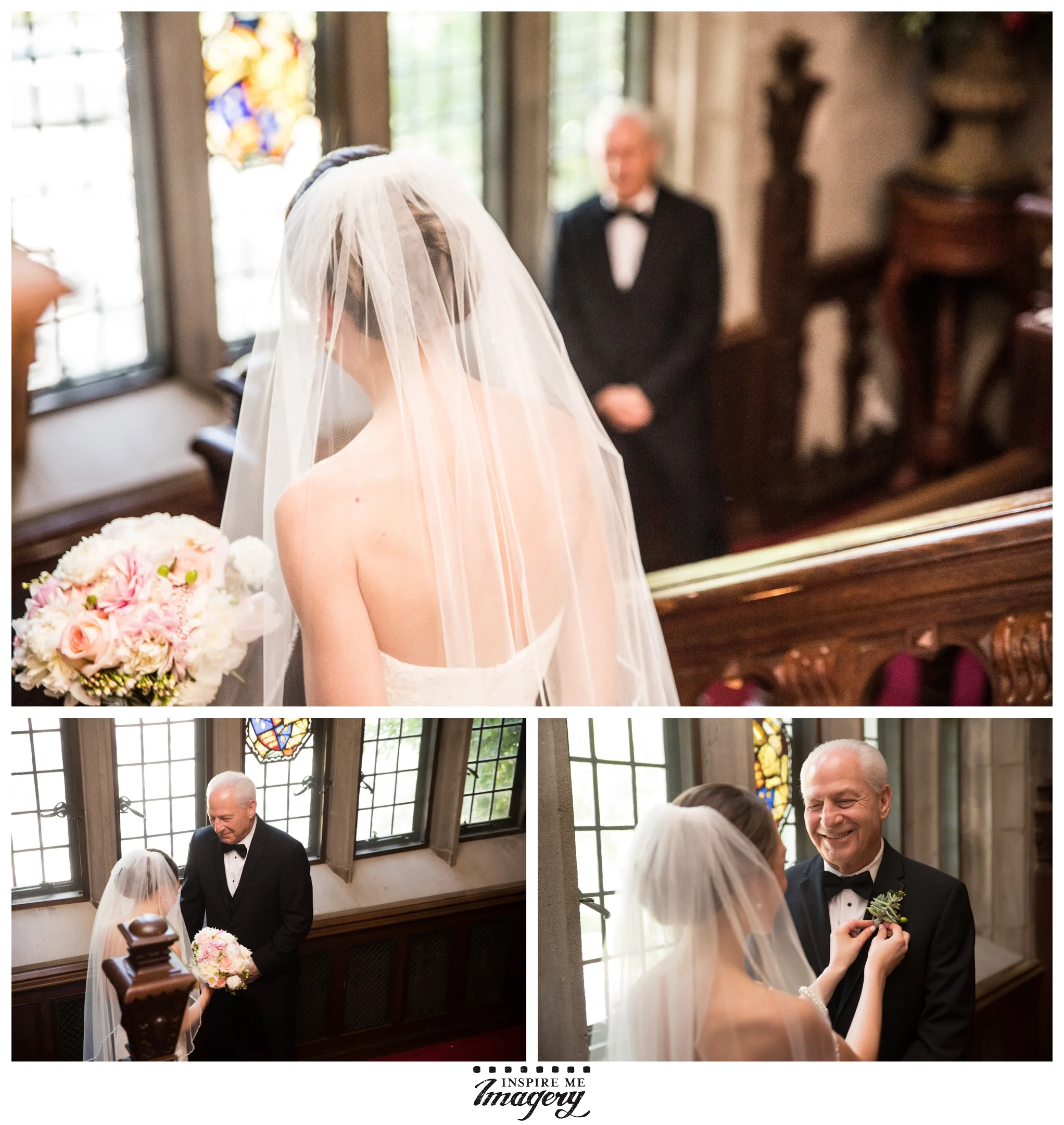 A first look with dad is always a sweet thing to witness.