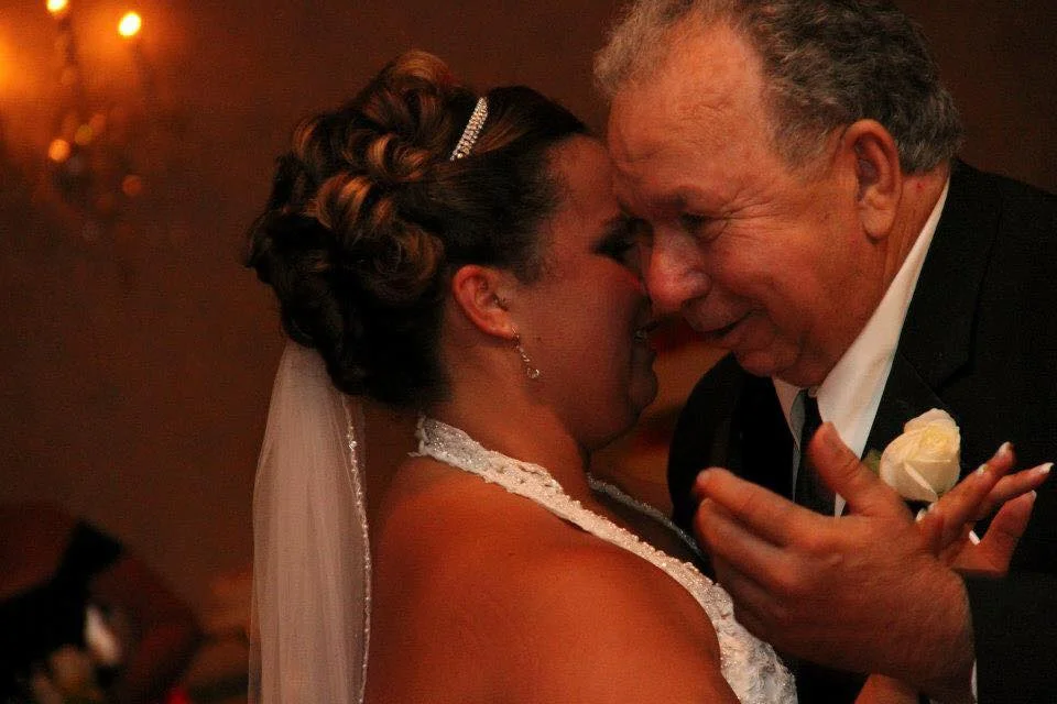 April Meyers - Our father daughter dance. My dad had when much later in life, so from the time I could understand death he would tell me he wouldn’t be alive to see me get married. But he did! (And he’s still here enjoying his grandkids too)