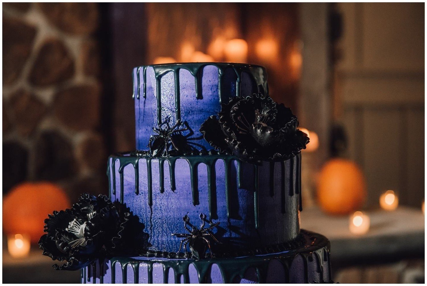 Venue: @thefarmhousenj⁣
Wedding theme/colors: black, purple, and sage green⁣
⁣
For more from this wedding and other recent work, head to the link in our bio!⁣
⁣
#halloweenwedding  #njweddingvenue  #thefarmhouse #newjerseyweddingphotography #hastalave