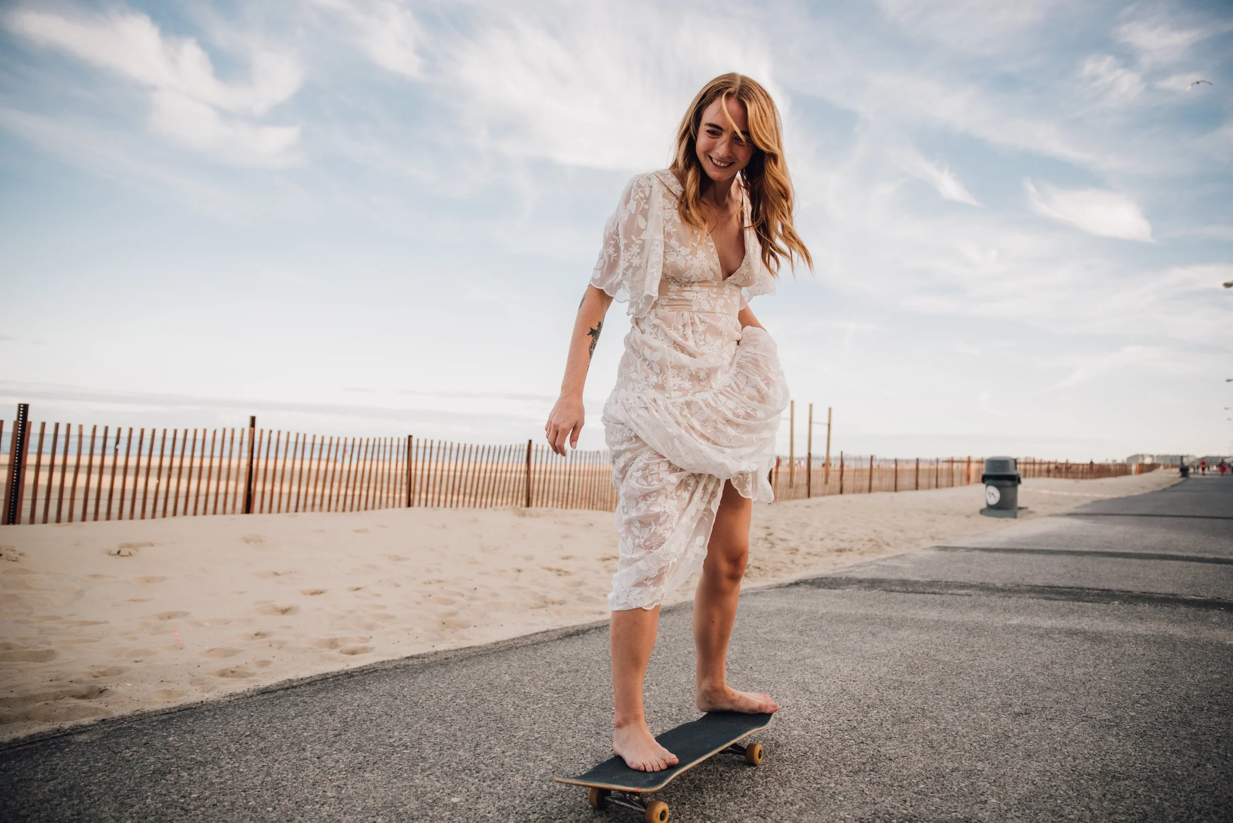 Alternative bride candid photo