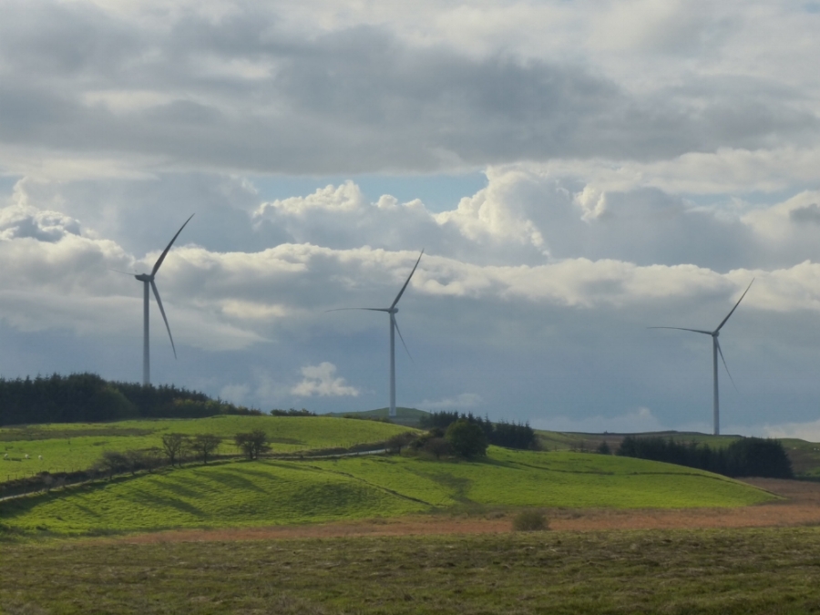 Tirgwynt wind farm, mid-Wales