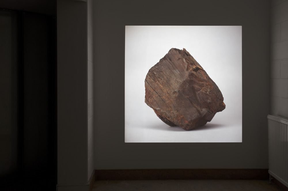 Stuart Whipps, installation shot of slide show with synchronised audio that formed part of Birth Springs, Death Falls exhibition, 2011