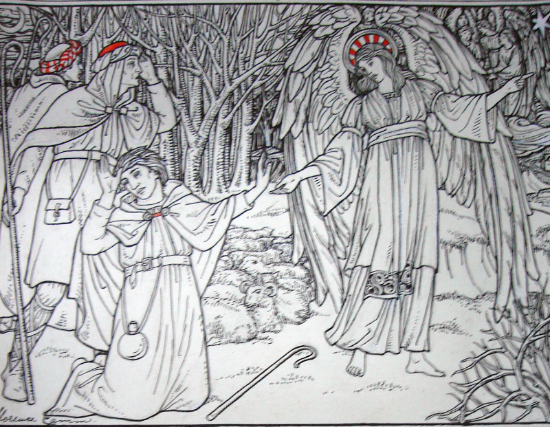 Florence Camm, Design for a Christmas greetings card, 1900, SA/AT/4/2/6.