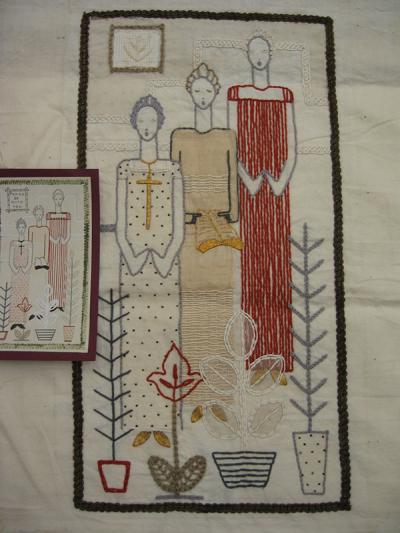 Dorothy Campbell Smith, Embroidery entitled 'Peace be with you', c.1940-45.