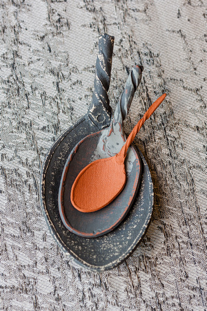 Table Runner (detail) - Three Spoons, Three Voices