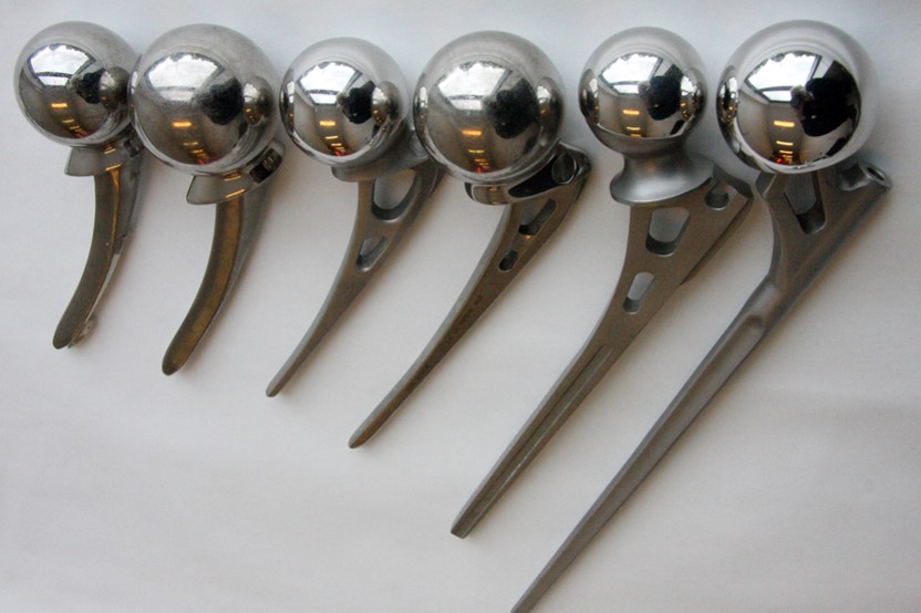 Marlene Little, photograph of a series of hip replacement joints, 2011