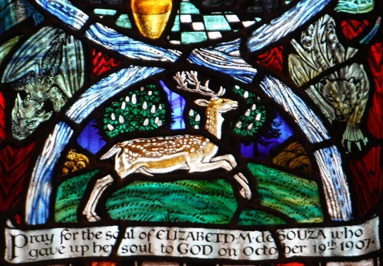 Margaret Agnes Rope, detail from window in Shrewsbury's Roman Catholic Cathedral, 1910-11