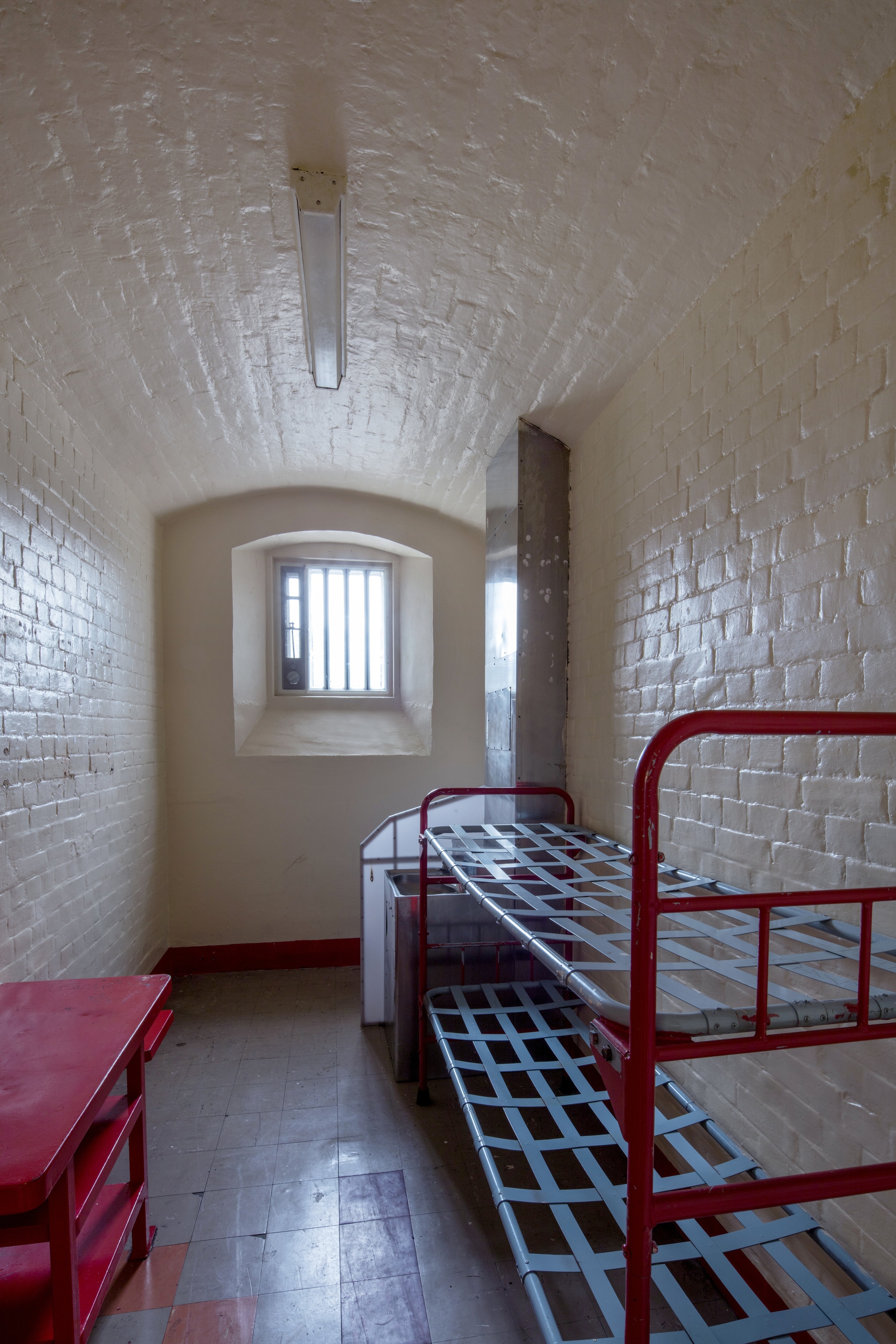 Oscar Wilde's cell at Reading Prison, photo by Morley von Sternberg, 2016
