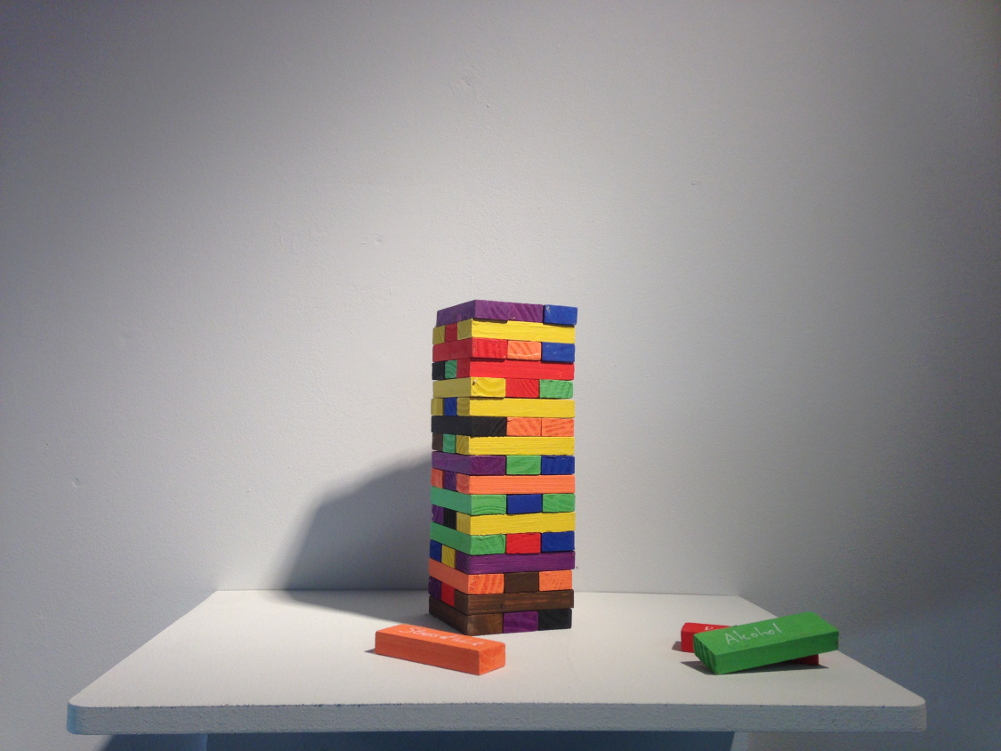 Crumbling…falling…down, sculpture by Sparrow Davies, 2016