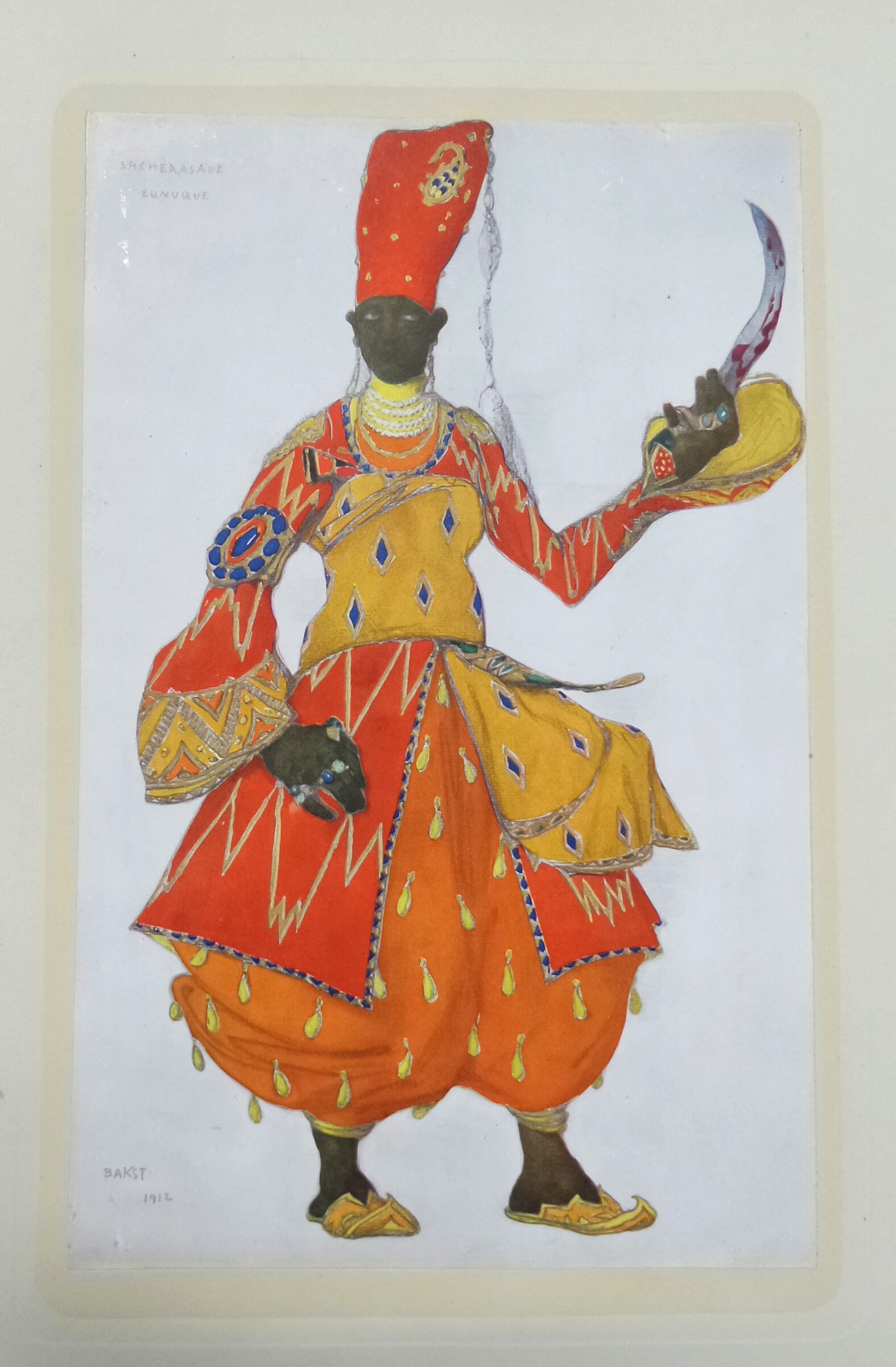 Andre Levinson, Bakst: The Story of the Artist's Life , Plate IX, Sheherazade –first eunuch, Benjamin Blom: New York, 1923.