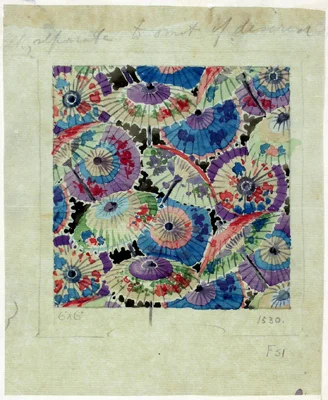Winifred Mold, Design for a printed textile for the Silver Studio, 1919.