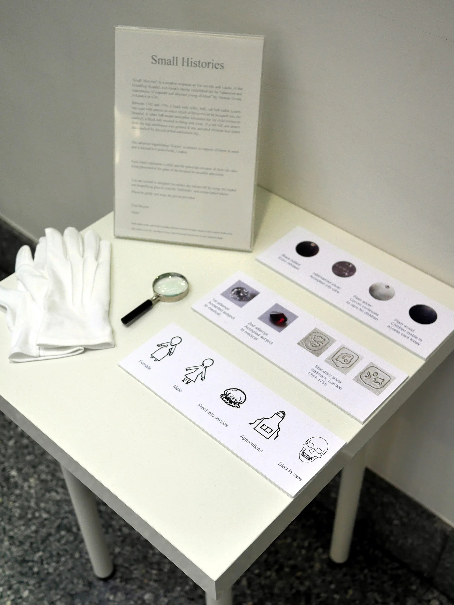 Toni Mayner, installation shot of Small Histories , March 2016