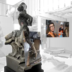 A typical image seen in the VR set, photograph courtesy of GSA School of Simulation & Visualisation & ISO Design, 2019