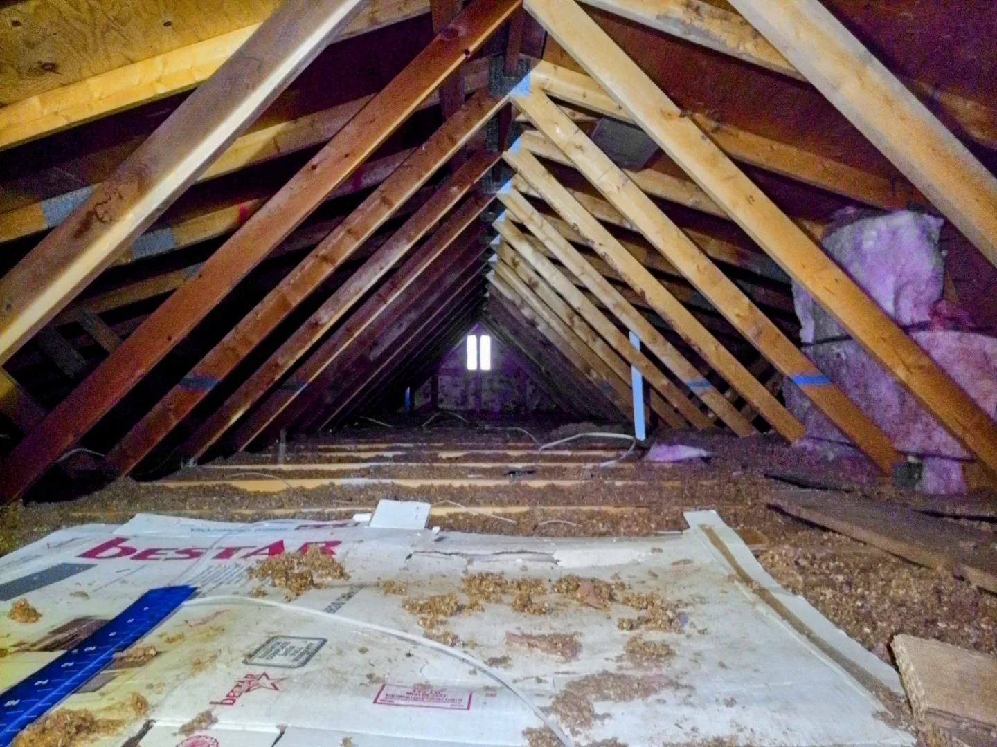 Attic before upgrade