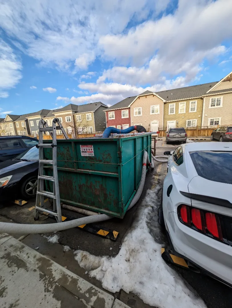 Insulation Removal into bin