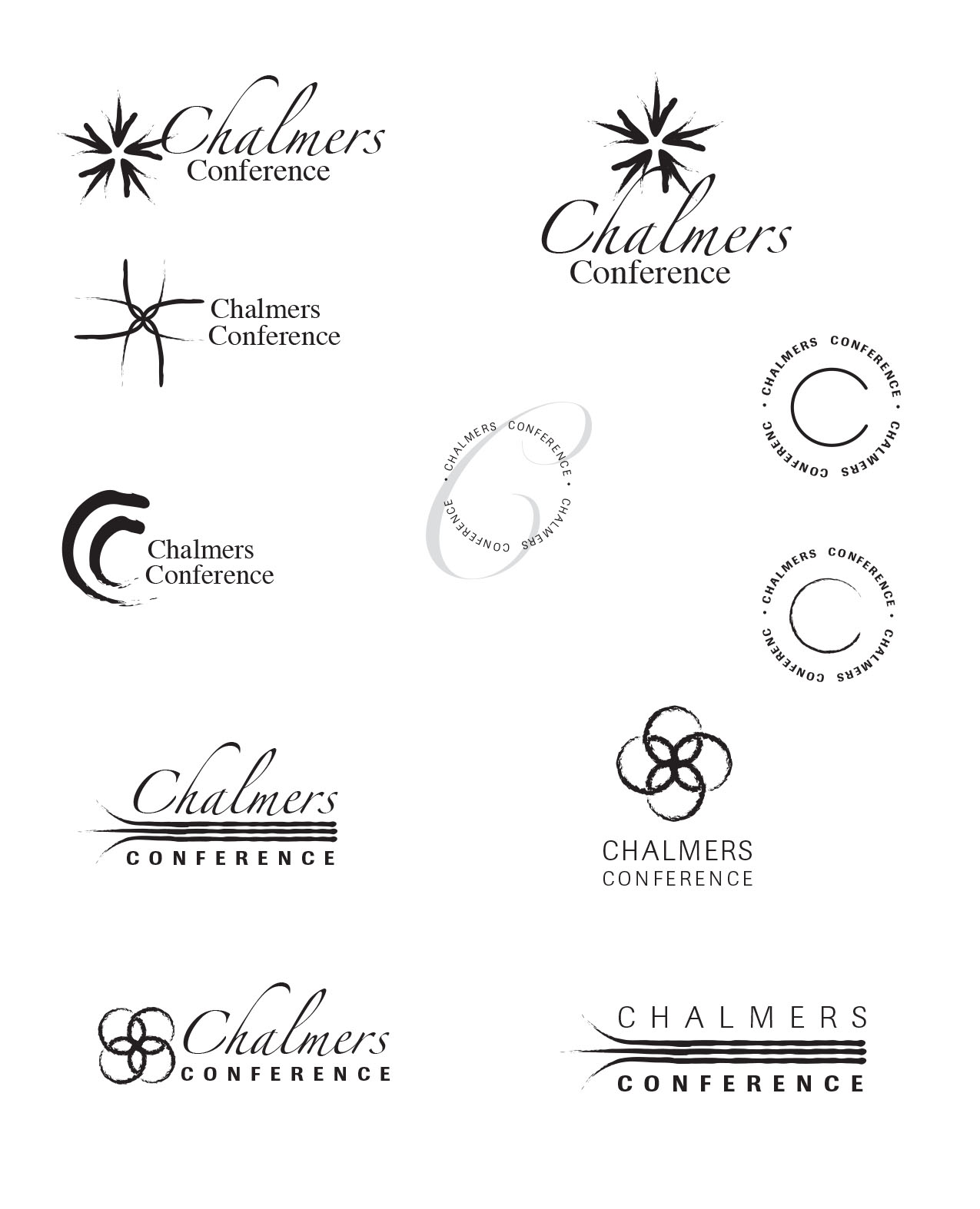 Chalmers Conference logo concepts