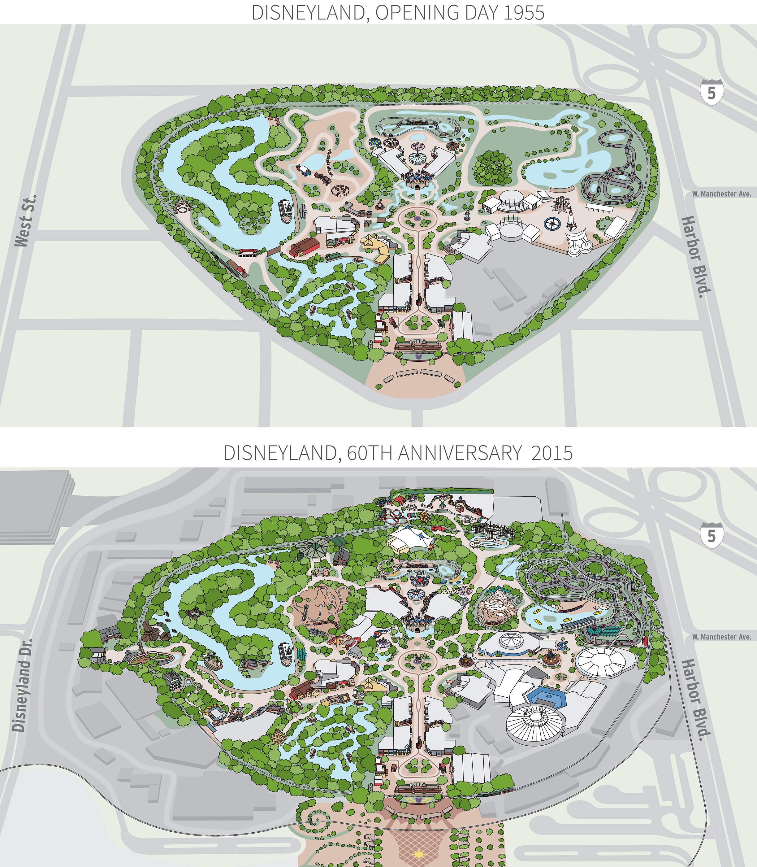 Interactive Disneyland map