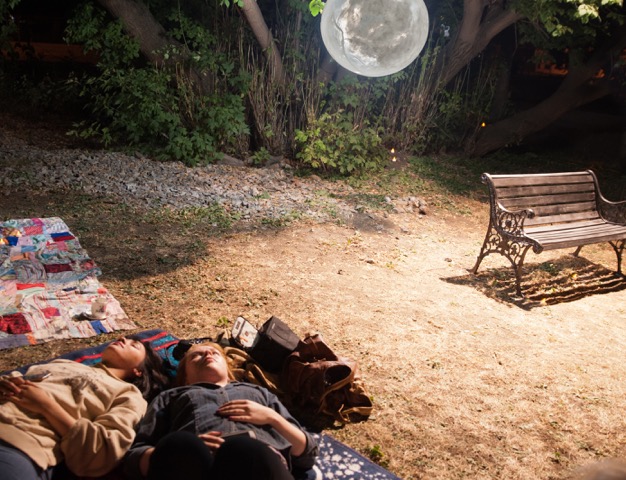 Moon Picnic, August 20, 2016. Lake Country Art Gallery, Lake Country, Canada. June 22 - September 16, 2016. Photo photo courtesy of Tina Knooihuizen.