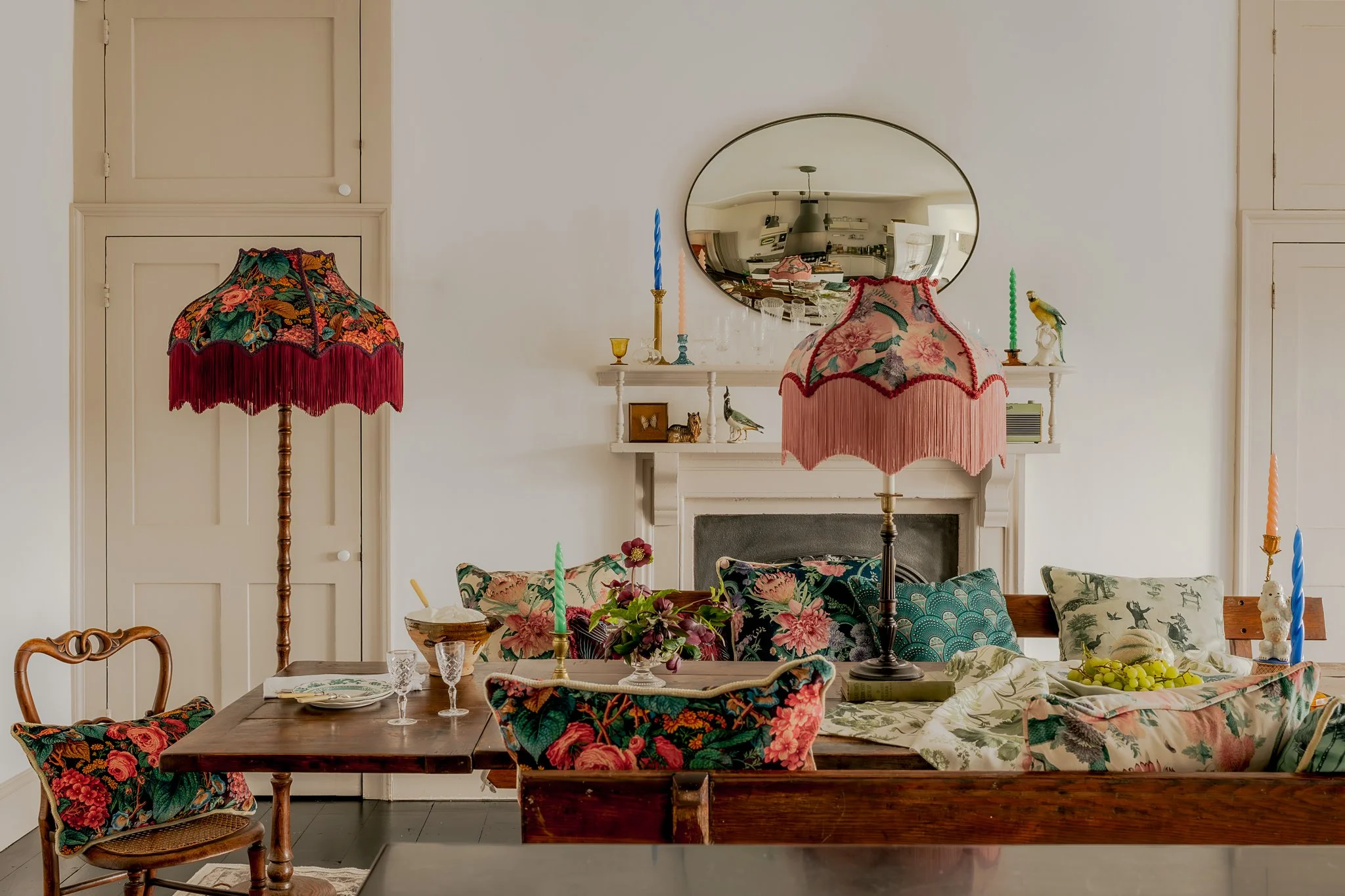Fabrics, wallpapers, soft furnishings, lampshades styling, Caroline Davis Interior Stylist, Bath and London