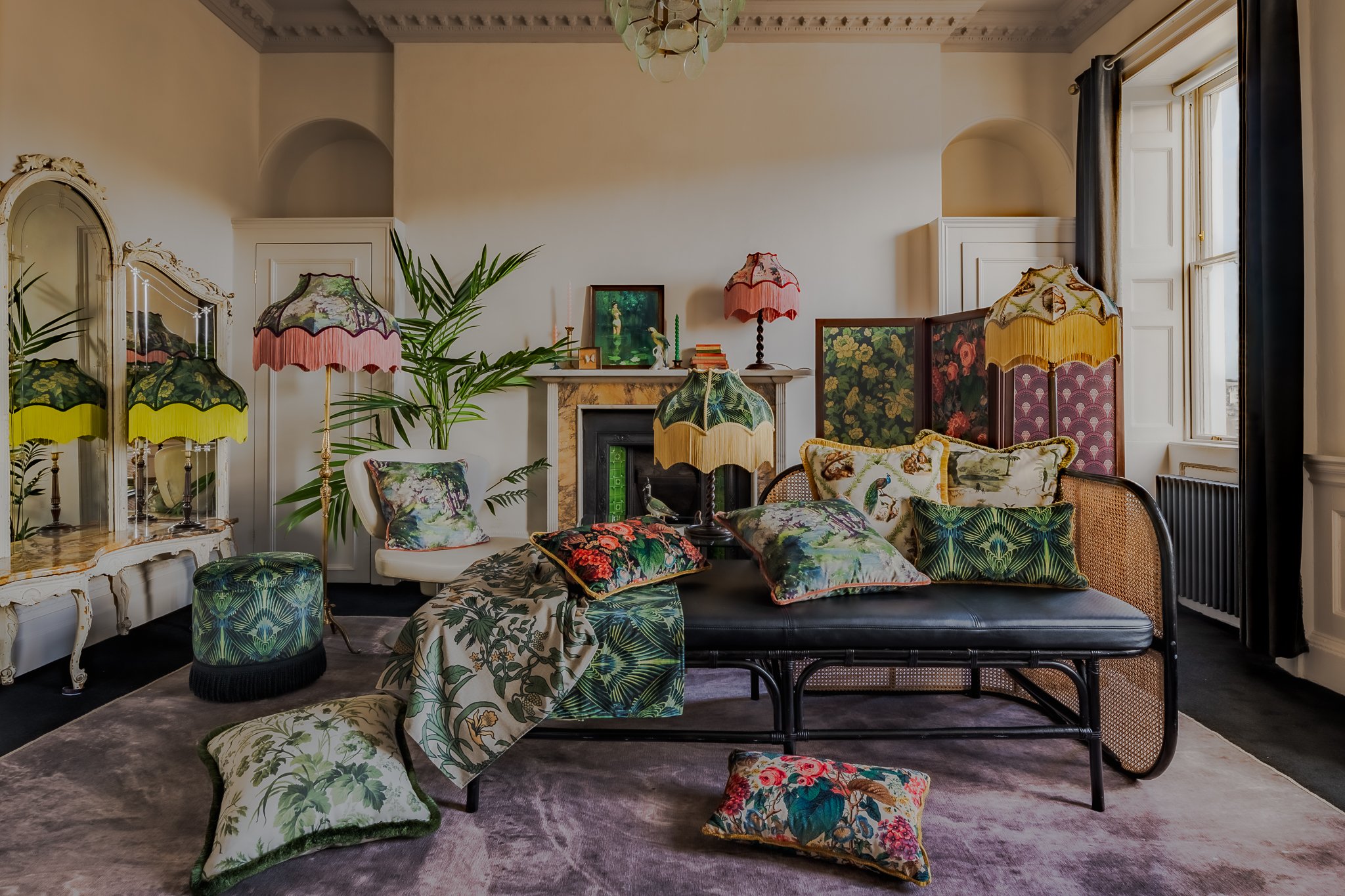Creative Direction fabrics, wallapers, cushions, lampshades, Cotswolds and London