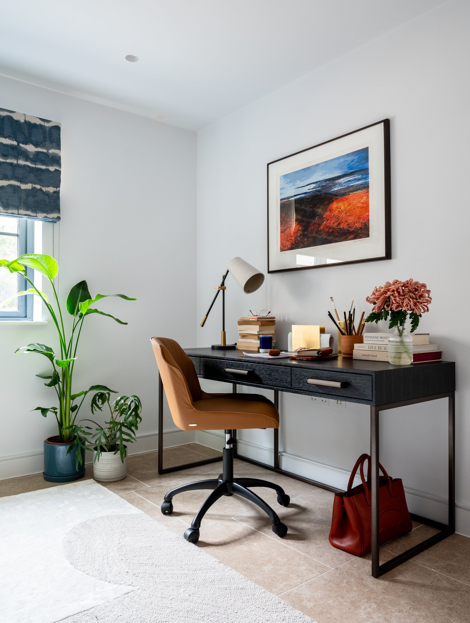 Study/Home office styling residential projects, Caroline Davis creative direction London and Cotswolds