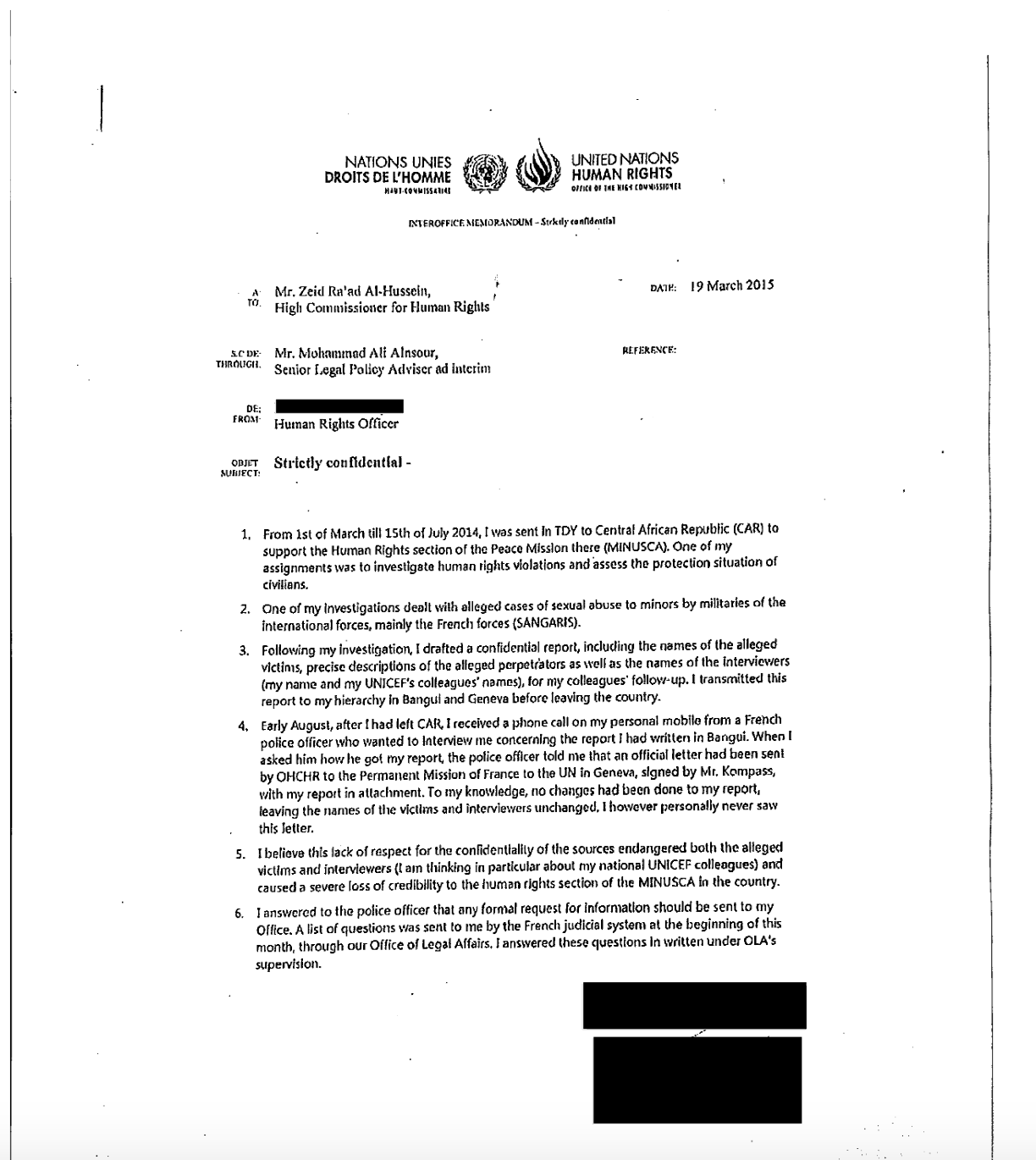 4.5 - Statement by Human Rights Officer, OHCHR