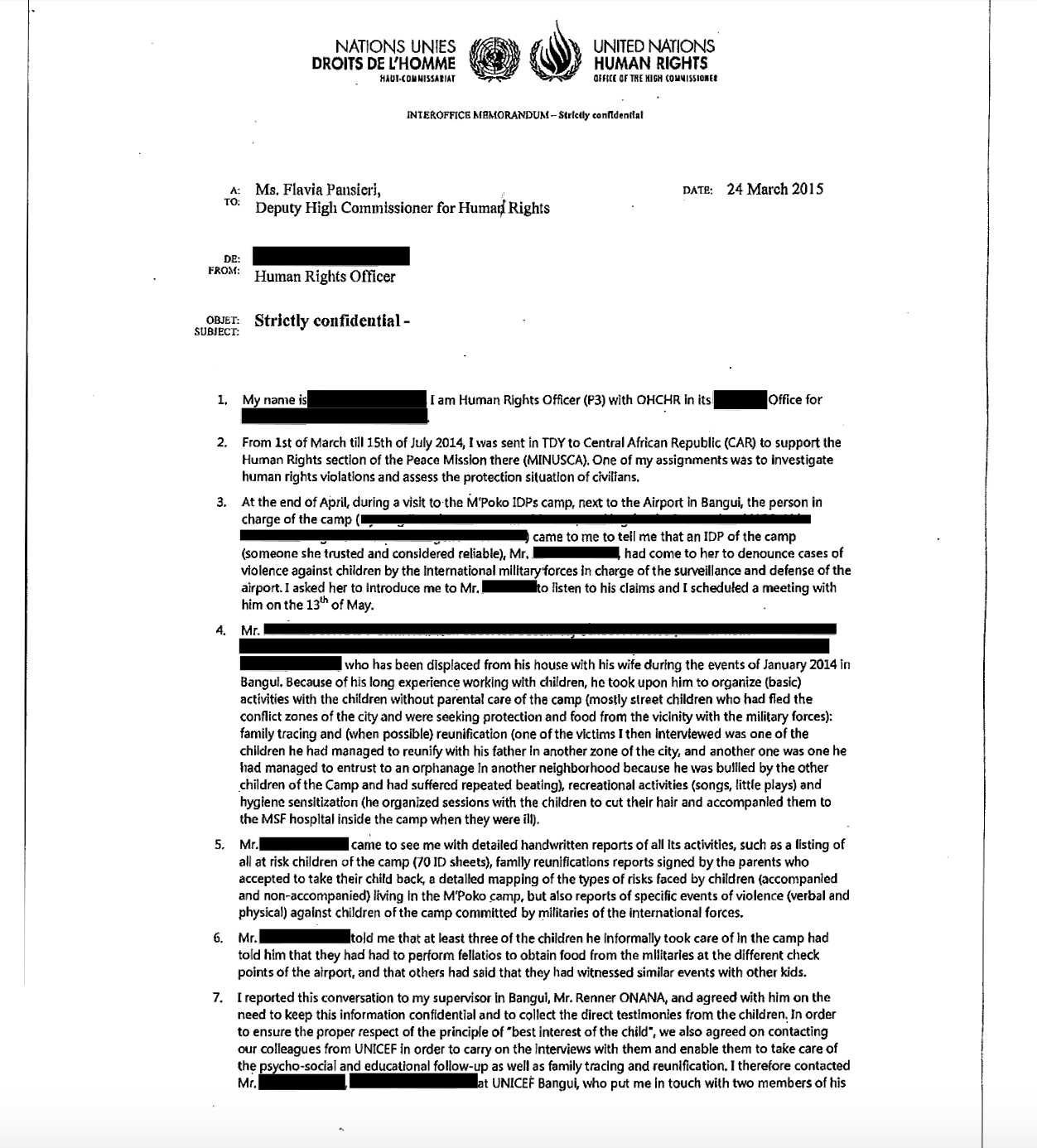 4.6 - Statement by Human Rights Officer, OHCHR