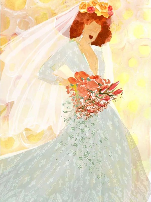 bride portrait by Gayle Kabaker